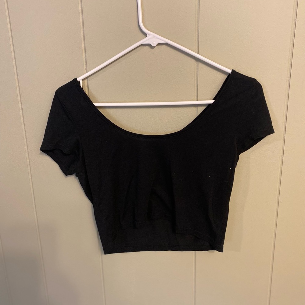 Black American Eagle crop top